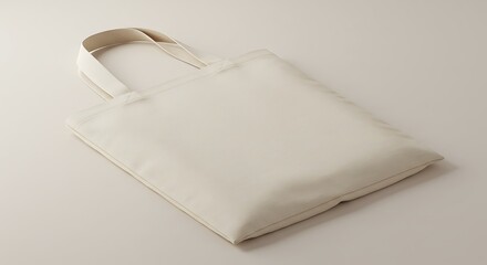 Blank canvas tote bag ready for custom design
