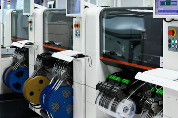 Efficient operation of pick-and-place machines for precise PCB component placement in a tech...