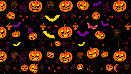 halloween seamless pattern