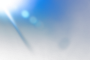 blue lens flare on transparent background