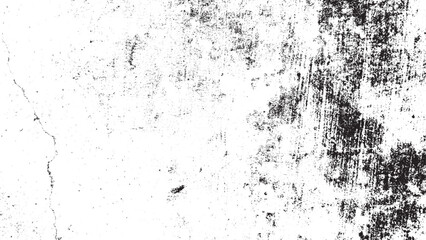 Grungy Black and White Distressed Texture Overlay Vector Background