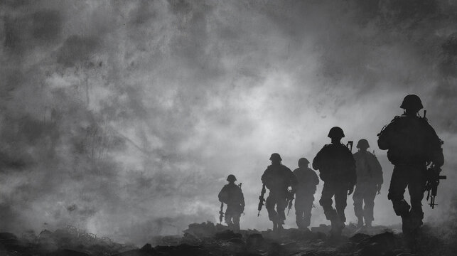 War abstract poster background black and white