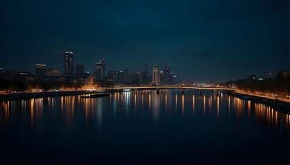 night view of the city