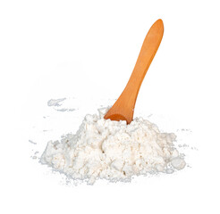 sea salt in wooden spoon