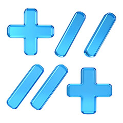 Obraz premium Mathematical Symbols Isolated On White Background: A visual representation of fundamental mathematical symbols, rendered in a sleek, modern style, conveying clarity and precision. 