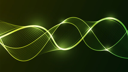 Abstract Digital Technology Background with Futuristic Lines.