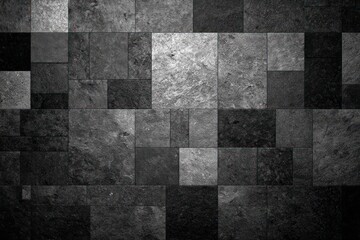 Grey stone tile pattern