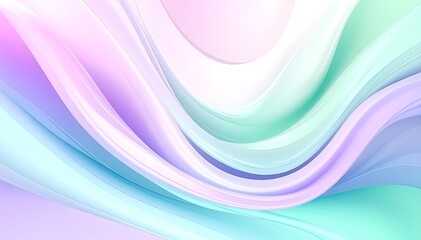 A captivating abstract background featuring smooth, flowing lines and gentle waves in a harmonious blend of soft colors, creating a serene atmosphere.