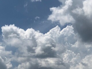 blue sky with clouds