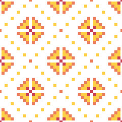 Ethnic seamless design.Geometric folklore ornament. Pixel pattern.Tribal ethnic vector texture. Seamless tribal embroidery. Scandinavian folk pattern for texture, fabric, clothing,wrapping,print deco.