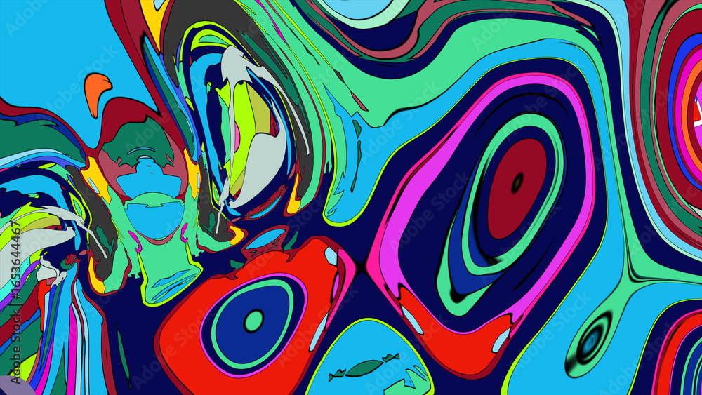 Poster abstract colorful background with circles