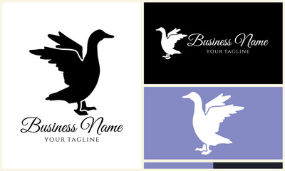 Goose Logo Design Variations. (10)