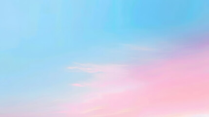 A blue sky with pink clouds