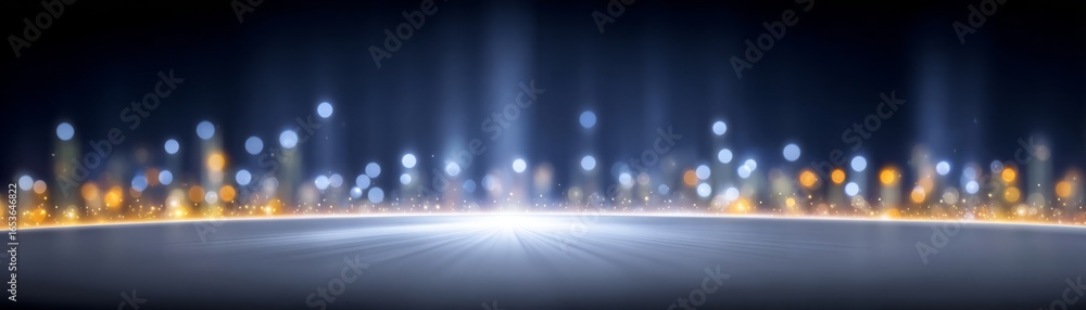 Poster vibrant abstract digital art background showcasing a mesmerizing display of glowing lights shimmerin