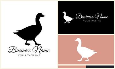 Fototapeta premium Goose Logo Design Variations. (6)