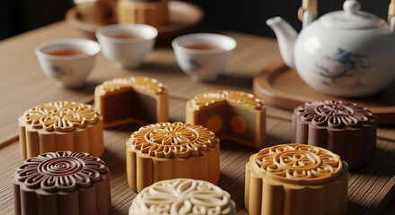 Mooncakes and Tea Mid-Autumn Festival