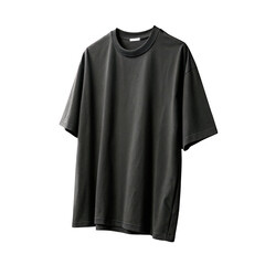 Dark grey t shirt isolated on transparent background