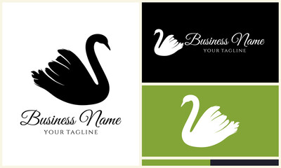 Swan Logo Design Variations. (14)