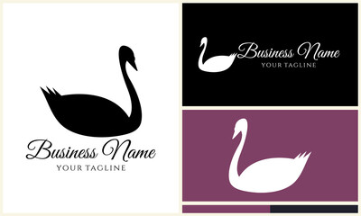 Swan Logo Design Variations.