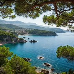 Fototapeta premium Panoramic Coastal Landscape