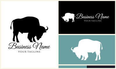 Bison Logo Design Variations. (13)