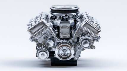 Internal combustion engine with detailed components