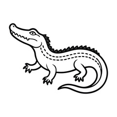 Fototapeta premium vector illustration of a crocodile