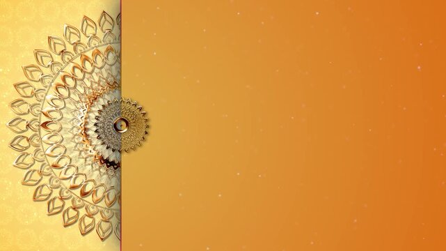 Diwali celebration background lights, fireworks burning candles perfect for holiday indian festivals Mandala decorative diya lamp Pongal. Ugadi, Gudi Padwa. Hindu New Year. Religion concept copy space