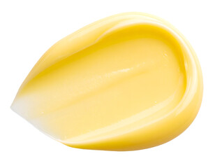 Fototapeta premium Smear of melted butter isolated on transparent background