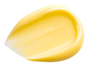 Smear of melted butter isolated on transparent background