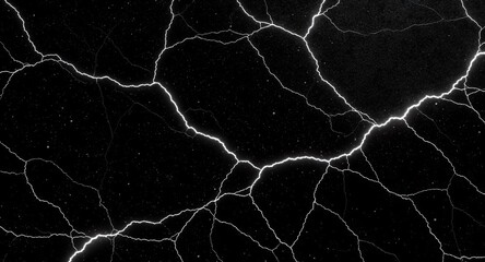 Dramatic Lightning Strikes on Dark Cracked Surface Background