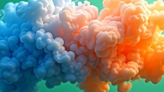 ampere overcast of contemporary blend natural heater blossom spin wish plasm stream slow upward, transmute from ampere placid pitch profane to ampere lovesome sundown orange, framing an