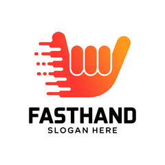 Creative logo fast hand, fast cursor logo designs