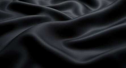 Obraz premium Luxurious Dark Fabric Texture Smooth, Elegant Drape for Design Inspiration