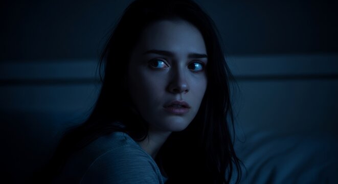 Night Terrors, Insomnia, Sleep Paralysis, Fear, Anxiety, Mental Health, Sleep Disorders, Stress, Nightmare, Dark, Bedroom, Sleepless, Worry,  
