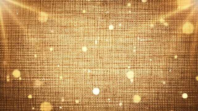 Rustic banner with burlap fabric texture, warm earthy tones