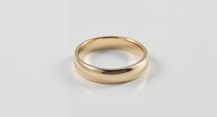 Classic Gold Wedding Band Elegant Timeless Design
