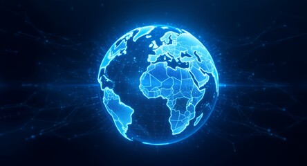 Global Network Connection Digital World Technology