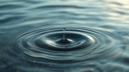 Water droplet impacting a surface