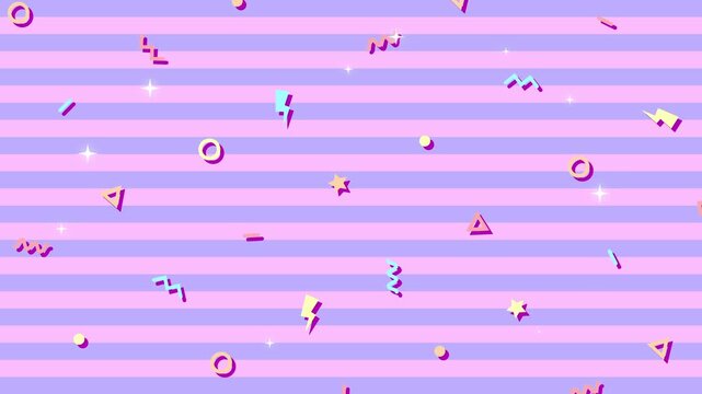 Playful Colorful Striped Abstract Background for Kids