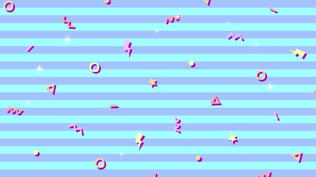 Playful Colorful Striped Abstract Background for Kids