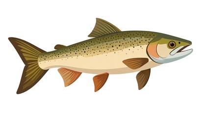 Fototapeta premium Side view of a colorful fish