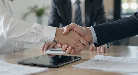 Business Agreement Handshake Sealing the Deal