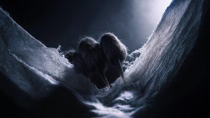 Werewolf claw tearing fabric, sharp claws shredding fabric, dark eerie light, supernatural theme