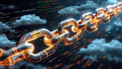 Digital chain with IP-Free tags