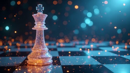 Technological chess scene