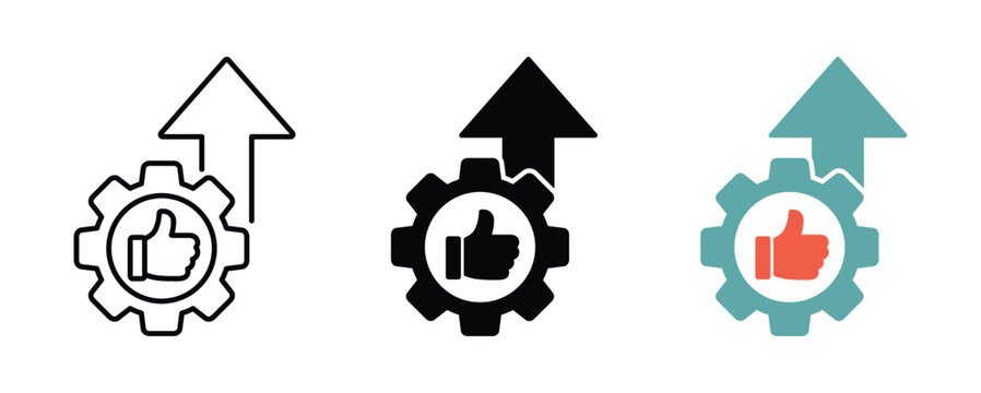 Operational excellence icon Operational excellence vector icon signs