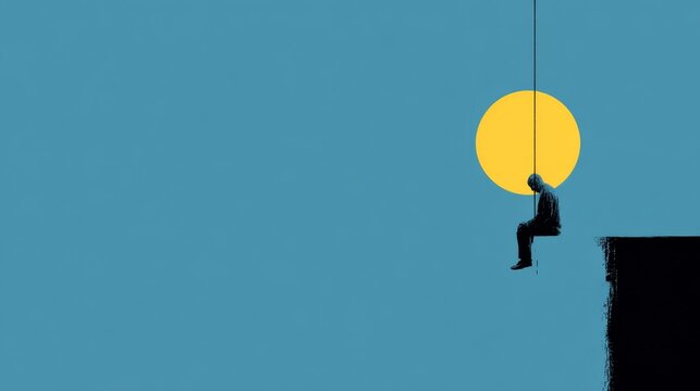 World Suicide Prevention Day concept , vector illustration , Generative AI