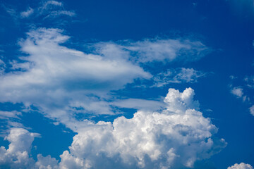 blue sky with clouds