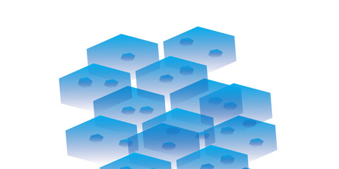 Obraz premium Light Purple Gradient Vector Background with Transparent Hexagons Creating a Modern Abstract Illustration for Website Banners, Posters, and Digital Design